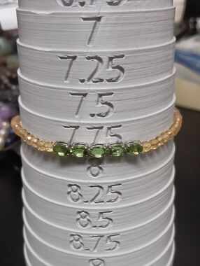 EverTrue Autumn Alexite and Brazilian Citrine 23.00 ctw Beaded Bracelet